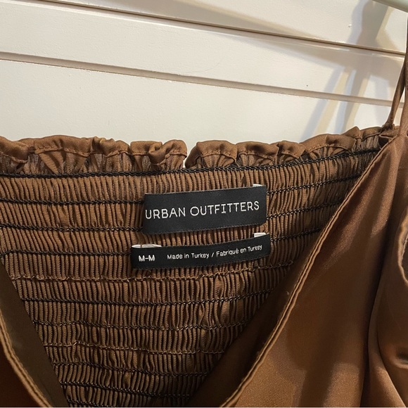 Urban Outfitters brown satin tie tank - Picture 3 of 5